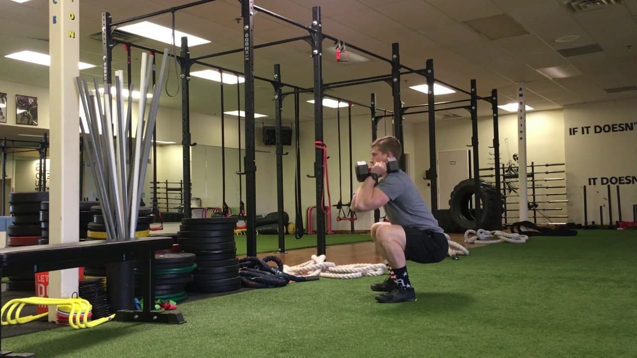 Squat to Overhead Press for Full-Body Strength